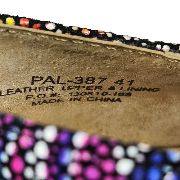 Alegria Paloma Bullseye Leather Mary Jane Clogs Multicolor     Size 41 - Picture 11 of 12